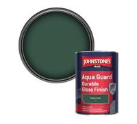 Johnstone's Trade Wood & Metal Aqua Guard Durable Gloss Paint Empire Green (14C39) 1L