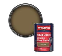 Johnstone's Trade Wood & Metal Aqua Guard Durable Gloss Paint Favorite Fudge (Ppg1099-7) 1L