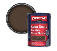 Johnstone's Trade Wood & Metal Aqua Guard Durable Gloss Paint Fudge Truffle (Ppg1075-7) 5L
