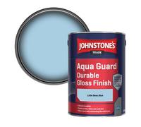 Johnstone's Trade Wood & Metal Aqua Guard Durable Gloss Paint Little Beau Blue 5L