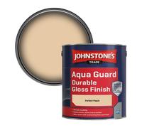 Johnstone's Trade Wood & Metal Aqua Guard Durable Gloss Paint Perfect Peach 2.5L
