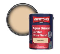 Johnstone's Trade Wood & Metal Aqua Guard Durable Gloss Paint Perfect Peach 5L