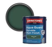 Johnstone's Trade Wood & Metal Aqua Guard Durable Matt Paint Empire Green (14C39) 2.5L