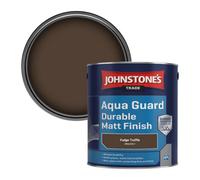 Johnstone's Trade Wood & Metal Aqua Guard Durable Matt Paint Fudge Truffle (Ppg1075-7) 2.5L