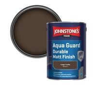 Johnstone's Trade Wood & Metal Aqua Guard Durable Matt Paint Fudge Truffle (Ppg1075-7) 5L