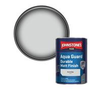 Johnstone's Trade Wood & Metal Aqua Guard Durable Matt Paint Go To Gray (Ppg1004-1) 1L