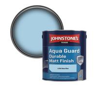 Johnstone's Trade Wood & Metal Aqua Guard Durable Matt Paint Little Beau Blue 2.5L