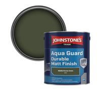 Johnstone's Trade Wood & Metal Aqua Guard Durable Matt Paint Middle Bronze Green (223) 2.5L