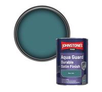 Johnstone's Trade Wood & Metal Aqua Guard Durable Satin Paint Blue John 1L