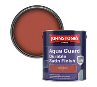 Johnstone's Trade Wood & Metal Aqua Guard Durable Satin Paint Burnt Sienna (6) 2.5L