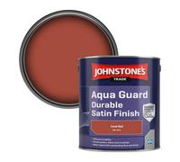 Johnstone's Trade Wood & Metal Aqua Guard Durable Satin Paint Coral Red (Ral 3016) 2.5L