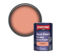 Johnstone's Trade Wood & Metal Aqua Guard Durable Satin Paint Coral Serenade (Ppg1193-5) 1L