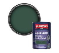 Johnstone's Trade Wood & Metal Aqua Guard Durable Satin Paint Empire Green (14C39) 1L