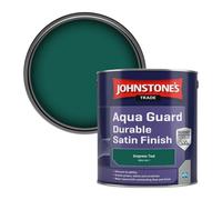 Johnstone's Trade Wood & Metal Aqua Guard Durable Satin Paint Empress Teal (Ppg1142-7) 2.5L