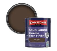 Johnstone's Trade Wood & Metal Aqua Guard Durable Satin Paint Fudge Truffle (Ppg1075-7) 2.5L