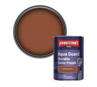 Johnstone's Trade Wood & Metal Aqua Guard Durable Satin Paint Light Burnt Sienna (522) 1L
