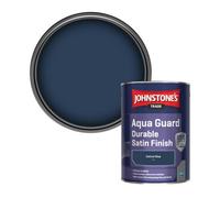 Johnstone's Trade Wood & Metal Aqua Guard Durable Satin Paint Oxford Blue (105) 1L