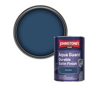 Johnstone's Trade Wood & Metal Aqua Guard Durable Satin Paint Oxford Blue 1L