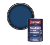 Johnstone's Trade Wood & Metal Aqua Guard Durable Satin Paint Pacific Blue (G212) 1L