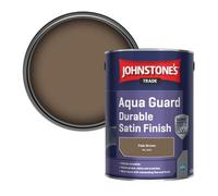 Johnstone's Trade Wood & Metal Aqua Guard Durable Satin Paint Pale Brown (Ral 8025) 5L