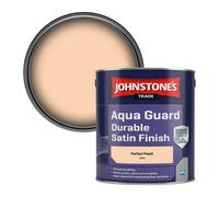 Johnstone's Trade Wood & Metal Aqua Guard Durable Satin Paint Perfect Peach (169) 2.5L