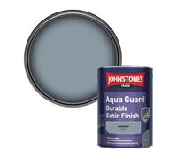 Johnstone's Trade Wood & Metal Aqua Guard Durable Satin Paint Quicksilver (Ppg1041-5) 1L