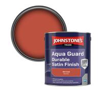 Johnstone's Trade Wood & Metal Aqua Guard Durable Satin Paint Wet Coral (Ppg1189-6) 2.5L