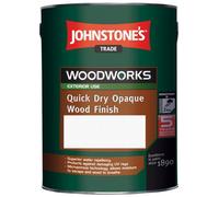 Johnstone's Trade Woodworks Ebony Quick Dry Opaque Wood Finish Satin - 5L