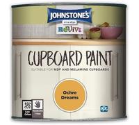 Johnstone's - Upcycling Cupboard Paint - Ochre Dreams - 750ml | Satin Finish, No Primer Needed, Suitable for Melamine & MDF Cupboards, 1 Hour Dry Time, Easy Apply, Water Based Formula
