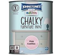 Johnstone's - Upcycling Furniture Paint - Pink Cadillac - 750ml | Chalky Finish, Internal Wood, Metal & Ceramic Furniture, Scratch Resistant - Use with Johnstone's Finishing Wax