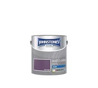 Johnstone's - Wall and Ceiling Paint Matt - Interior Paint - Contemporary Finish - Suitable for Interior Walls and Ceilings - Dark Angel - 2.5 L