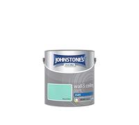 Johnstone's - Wall and Ceiling Paint - Miami Mint - Matt Finish - Interior Paint - Suitable for Interior Walls and Ceilings - 2.5 L