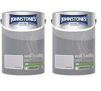 Johnstone's - Wall and Ceiling Paint Silk - Interior Paint - High Sheen Paint - Suitable for Interior Walls and Ceilings - Moonlit Sky - 5 L (Pack of 2)