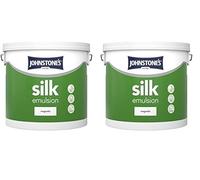 Johnstone's Wall and Ceiling Silk Emulsion Paint - Magnolia 5L (Packing May Vary) (Pack of 2)