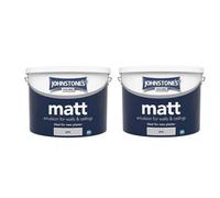 Johnstone's Wall & Ceiling Contract Matt Emulsion Paint Grey 10L Pack Of 2