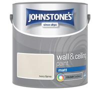 Johnstone's Wall & Ceiling Ivory Spray Matt Paint - 2.5L