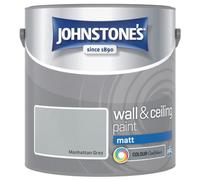 Johnstone's Wall & Ceiling Manhattan Grey Matt Paint - 2.5L