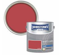 Johnstone's Wall & Ceiling Matt Paint - Rich Red - 2.5L