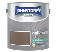 Johnstone's Wall & Ceiling Mocha Soft Sheen Paint - 2.5L