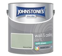 Johnstone's Wall & Ceiling Natural Sage Soft Sheen Paint 2.5L