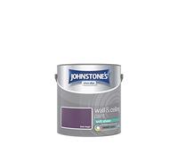 Johnstone's - Wall & Ceiling Paint - Dark Angel - Soft Sheen Finish - Emulsion Paint - Fantastic Coverage - Easy to Apply - Dry in 1-2 Hours - 12m2 Coverage per Litre - 2.5L
