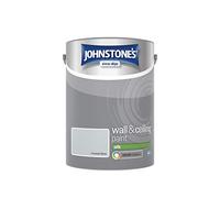 Johnstone's - Wall & Ceiling Paint - Frosted Silver - Silk Finish - Emulsion Paint - Fantastic Coverage - Easy to Apply - Dry in 1-2 Hours - 12m2 Coverage per Litre - 5 Liters