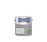 Johnstone's - Wall & Ceiling Paint - Frosted Silver - Silk Finish - Emulsion Paint - Fantastic Coverage - Easy to Apply - Dry in 1-2 Hours - 12m2 Coverage per Litre - 2.5L