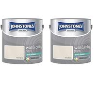 Johnstone's - Wall & Ceiling Paint - Ivory Spray - Soft Sheen Finish - Emulsion Paint - Fantastic Coverage - Easy to Apply - Dry in 1-2 Hours - 12m2 Coverage per Litre - 2.5L (Pack of 2)