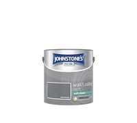 Johnstone's - Wall & Ceiling Paint - Steel Smoke - Soft Sheen Finish - Emulsion Paint - Fantastic Coverage - Easy to Apply - Dry in 1-2 Hours - 12m2 Coverage per Litre - 2.5L