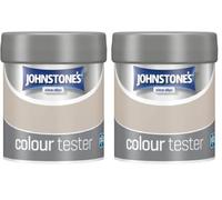Johnstone's Wall & Ceiling Paint Tester Pots - Taupe Delight Emulsion - Easy to Apply - Dry in 1-2 Hours - 75ml (Pack of 2)