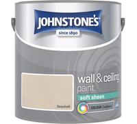 Johnstone's Wall & Ceiling Seashell Soft Sheen Paint - 2.5L