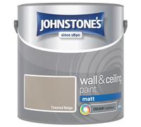 Johnstone's Wall & Ceiling Toasted Beige Matt Paint - 2.5L
