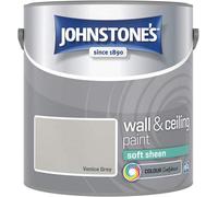 Johnstone's Wall & Ceiling Venice Grey Soft Sheen Paint - 2.5L