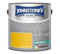 Johnstone's Wall & Ceiling Yellow Diamond Soft Sheen Paint - 2.5L